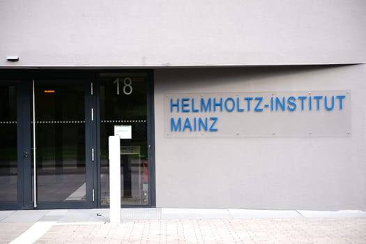 Mainz,Germany - October 24,2017: The newly established Hemholtz Institute for on the grounds of Johannes Gutenberg University on October 24,2017 in Mainz.