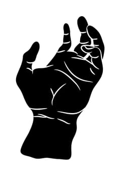 hand palm vector symbol icon design. Beautiful illustration isolated on white background.