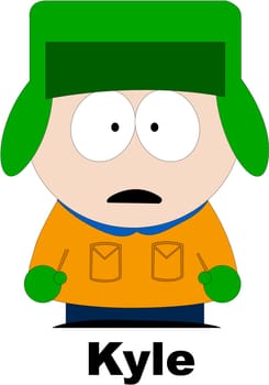southpark kyle broflovski character illustration