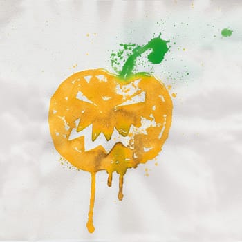 Pumpkin,watercolor and Halloween