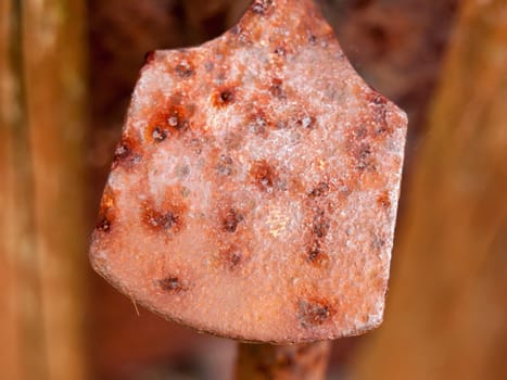 close up of rusted door handle texture metal  Essex  England  UK