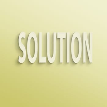text on the wall or paper, solution