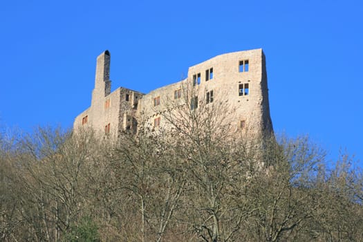 Ruins of the old castle in Idar Oberstein,Germany