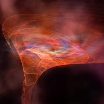 A vortex also called a wormhole is a portal in one area of space directly to another without traveling the actual distance.