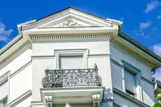 Art Nouveau architecture - detail of the façade of an Art Nouveau villa in Bad Nauheim