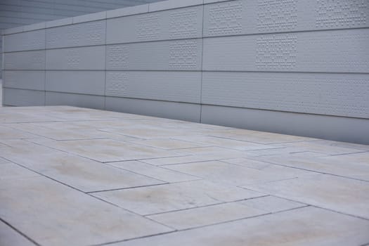 Oslo, Norway - June 06, 2017 : Concrete background universal monolithic wall outdoor front building construction