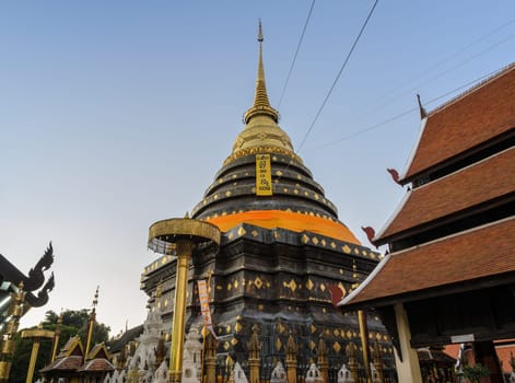 Ancient Buddhist temple of Wat Phra That Lampang Luang in Lampang,Thailand