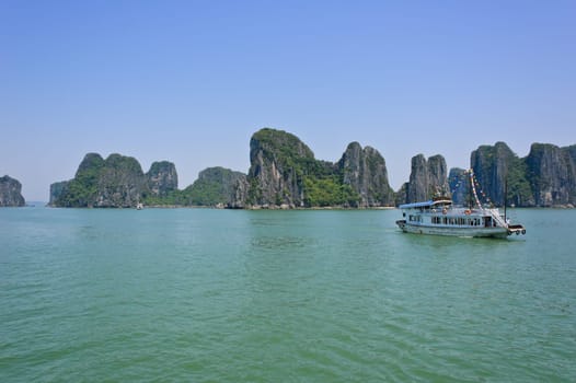 Halong bay, a popular travel destination in Vietnam
