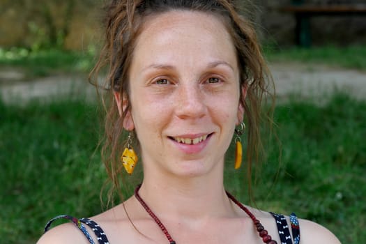 a portrait of a beautiful young woman