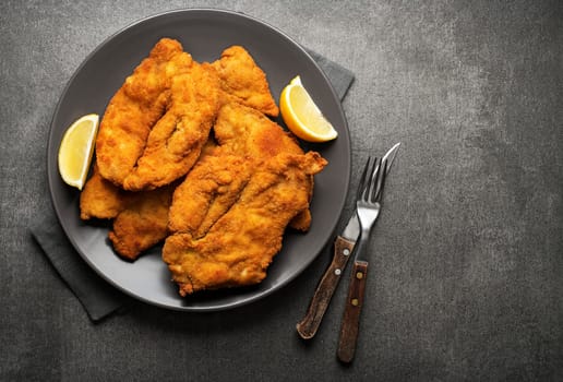 Homemade breaded or fried chicken steak - German Weiner Schnitzel