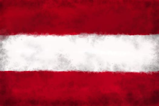 flag of austria on grunge background - illustration