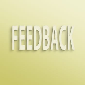 text on the wall or paper, feedback