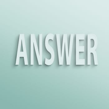 text on the wall or paper, answer