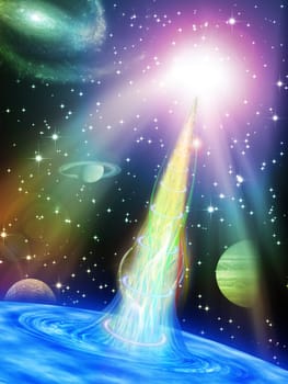 Abstract space vortex fantasy