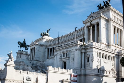 The Vittoriano or Altare della Patria, famous landmark in Rome, Italy