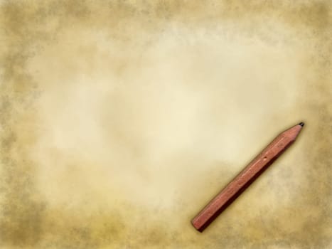 pencil on grunge background