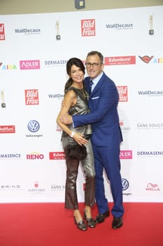 Gerit Kling with friend Wolfram Becker.Golden Picture of women 2017 Award ceremony at AIDA Prima in Hamburg ,21.10.2016..