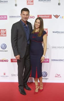 Simon Boer with Anne Boer ,. Goldene Bild der Frau 2017 Award ceremony at the AIDA Prima in Hamburg ,21.10.2016..