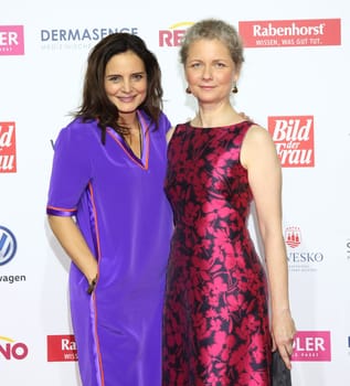 Elisabeth Lanz and award winner Julia Cissewski ,. Goldene Bild der Frau 2017 Award ceremony at the AIDA Prima in Hamburg ,21.10.2016..