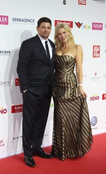 Tim Maelzer and Eva Habermann,. Goldene Bild der Frau 2017 Award ceremony at the AIDA Prima in Hamburg ,21.10.2016..