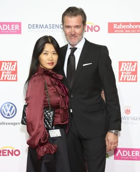 John Jürgens with his wife Hayah,. Goldene Bild der Frau 2017 Award ceremony at the AIDA Prima in Hamburg ,21.10.2016..