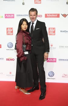 John Jürgens with his wife Hayah,. Goldene Bild der Frau 2017 Award ceremony at the AIDA Prima in Hamburg ,21.10.2016..