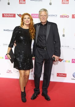 Claudia Wenzel with husband Ruediger Joswig,. Goldene Bild der Frau 2017 Award ceremony at the AIDA Prima in Hamburg ,21.10.2016..