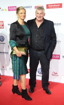 Heinz Hoenig with girlfriend ,. Goldene Bild der Frau 2017 Award ceremony at the AIDA Prima in Hamburg ,21.10.2016..