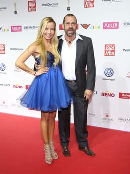 Michel Guillaume with his wife Georgia Guillaume.Golden picture of the woman 2017 Award ceremony at the AIDA Prima in Hamburg ,21.10.2016..