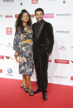 Kai Schumann and partner Marva Schreiber ,. Goldene Bild der Frau 2017 Award ceremony at the AIDA Prima in Hamburg ,21.10.2016..