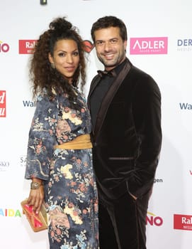Kai Schumann and partner Marva Schreiber ,. Goldene Bild der Frau 2017 Award ceremony at the AIDA Prima in Hamburg ,21.10.2016..