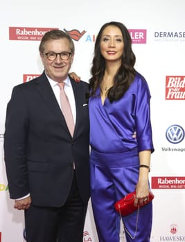 Jan Hofer and his girlfriend Phong Lan ,. Goldene Bild der Frau 2017 Award ceremony at the AIDA Prima in Hamburg ,21.10.2016..