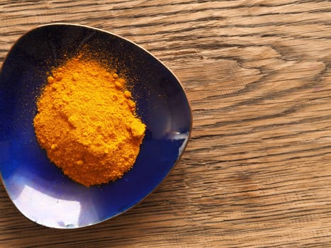 Cooking ingredients, herbs on a wooden rustic table