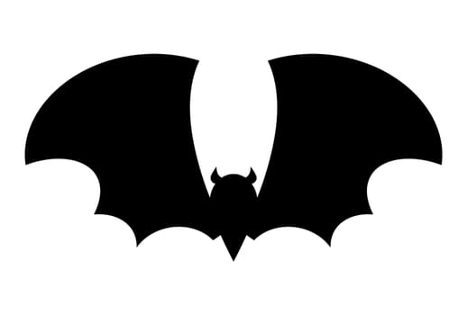 halloween bat silhouette vector  design isolated on white background