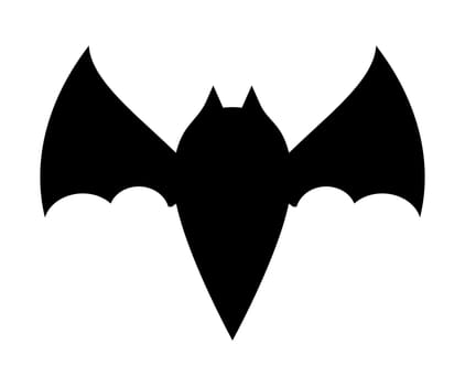 halloween bat silhouette vector  design isolated on white background