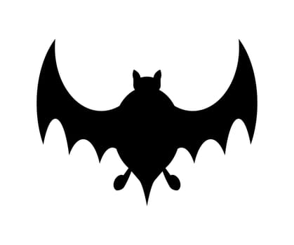 halloween bat silhouette vector  design isolated on white background