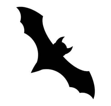 halloween bat silhouette vector  design isolated on white background
