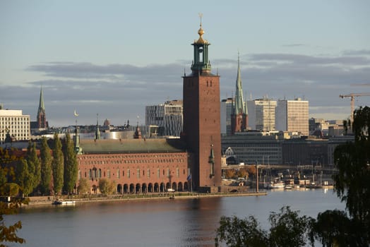 Stockholm City Hall is the building of the Municipal Council.