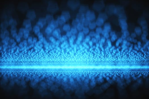 3D illustration of dots representing the concept of cloud computing.