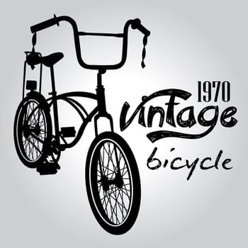 Retro bicycle vintage design vector.