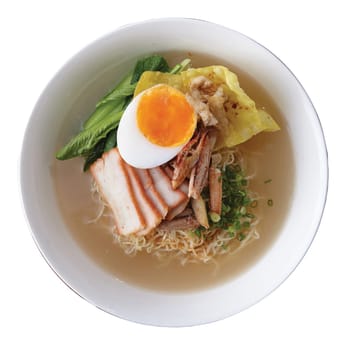 Egg Noodle with Crab..Clipping path (Dicut around Object) for work.