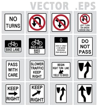 Traffic sign road. Universal sign vector design.