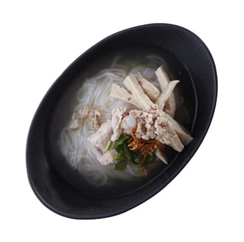 Vietnamese Noodle Soup.Clipping path (Dicut around Object) for work.
