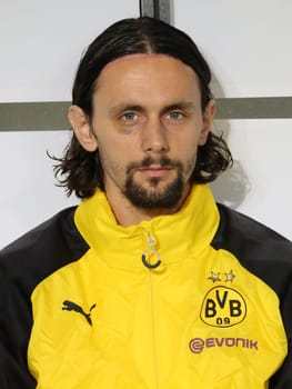 Neven Subotic ( Borussia Dortmund) at the DFB-Pokal-Spiel 1.FC Magdeburg - Borussia Dortmund on 24.10.2017