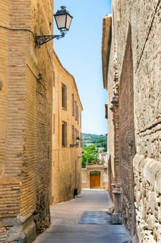Streets from medieval city of Toledo Castilla la Mancha Spain