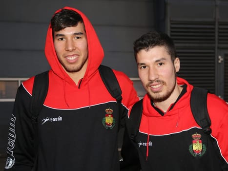Daniel Dujshebaev and Alex Dujshebaev (Spain,KS Kielce ) at the men's international match Germany against Spain on 28.10.2017 in Magdeburg
