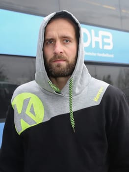 Handball player Silvio Heinevetter (DHB,Füchse Berlin) at the men's international match Germany against Spain on 28.10.2017 in Magdeburg