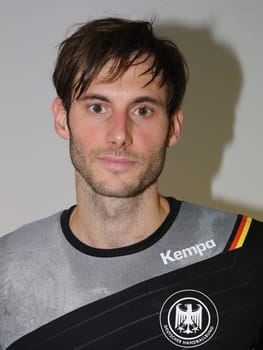 Handball player Uwe Gensheimer ( DHB,Paris Saint Germain HB ) at the men's international match Germany against Spain on 28.10.2017 in Magdeburg