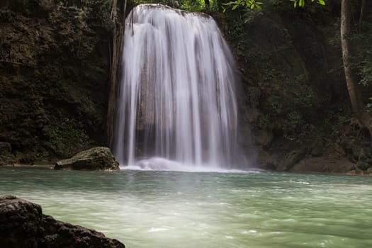 erawan thailand waterfall nature tropical