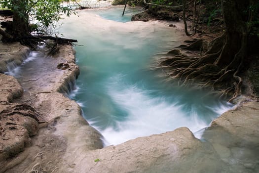 erawan thailand waterfall nature clean